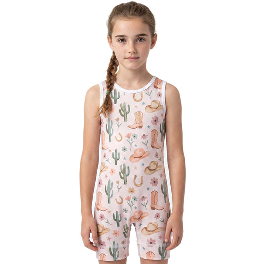 Western Bloom - Girls Youth Wrestling Singlet