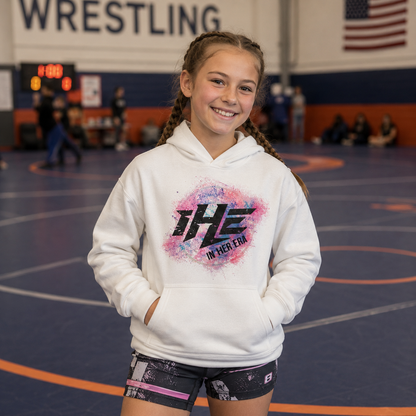 In Her Era Kids "Wrestler" Logo Hoodie