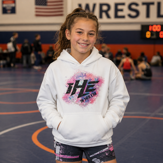 In Her Era Kids "Wrestler" Logo Hoodie