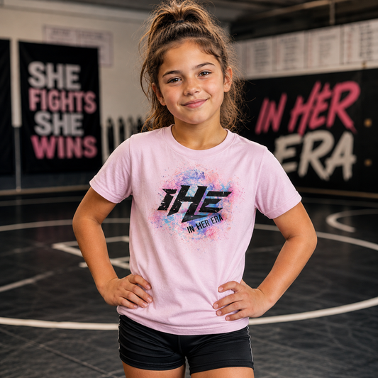 In Her Era Kids "Wrestler" Logo T-Shirt