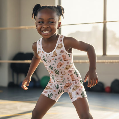 Western Bloom - Girls Youth Wrestling Singlet