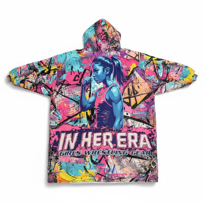 Youth Graffiti Sherpa Blanket Hoodie – Oversized Fleece
