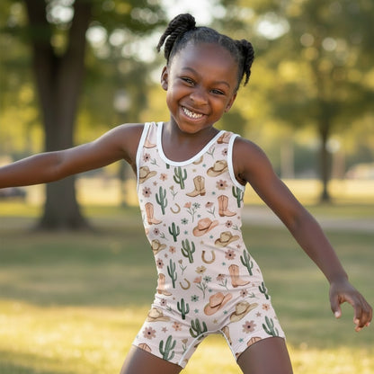 Western Bloom - Girls Youth Wrestling Singlet